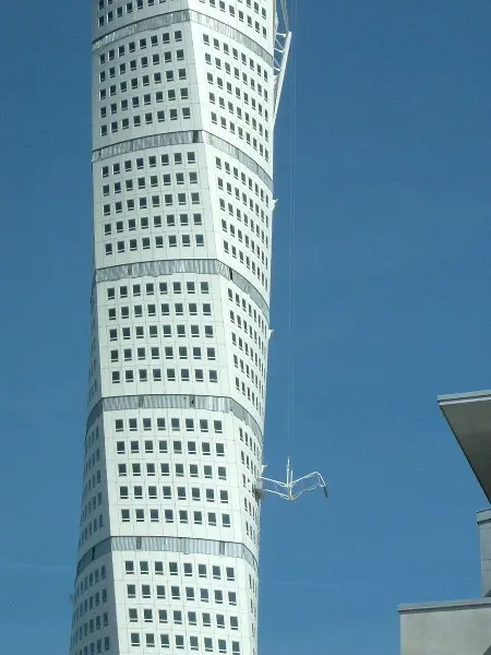 Turning Torso in Malm�, Sweden. Photo by Stefan Stenudd.