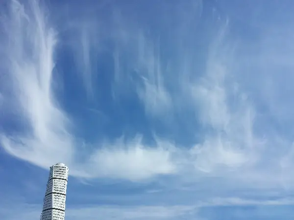 Turning Torso in Malm�, Sweden. Photo by Stefan Stenudd.